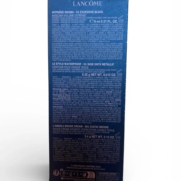 Lancôme Holiday Makeup Set | Mascara + Liner + Lipstick | Full Size | NIB - Picture 2 of 2